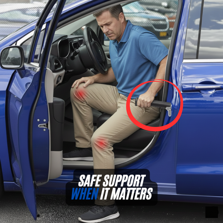 SafeLat™ 2-in-1 Car Door Assist Handle with Emergency Window Breaker