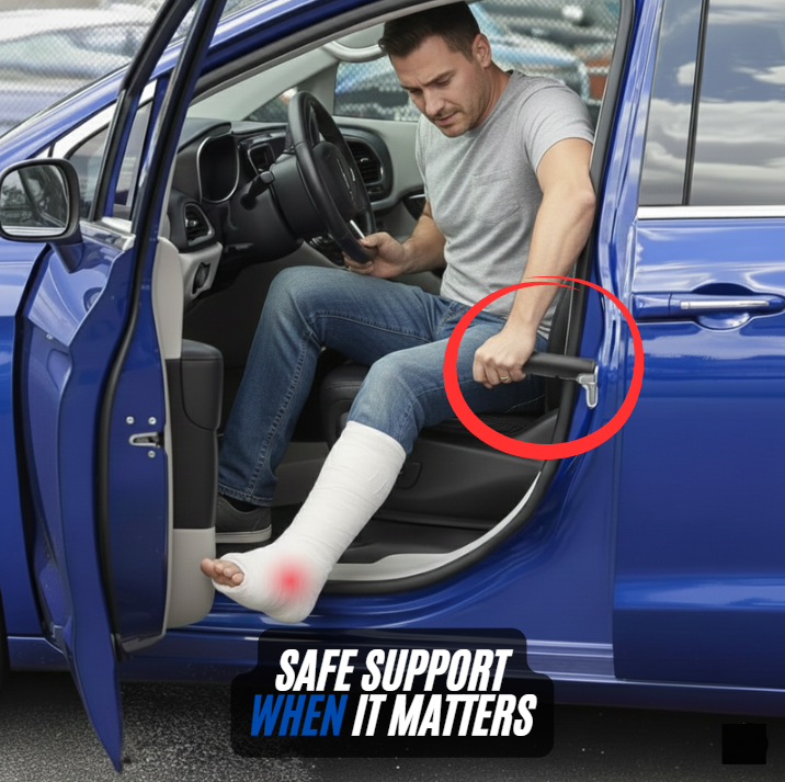 SafeLat™ 2-in-1 Car Door Assist Handle with Emergency Window Breaker